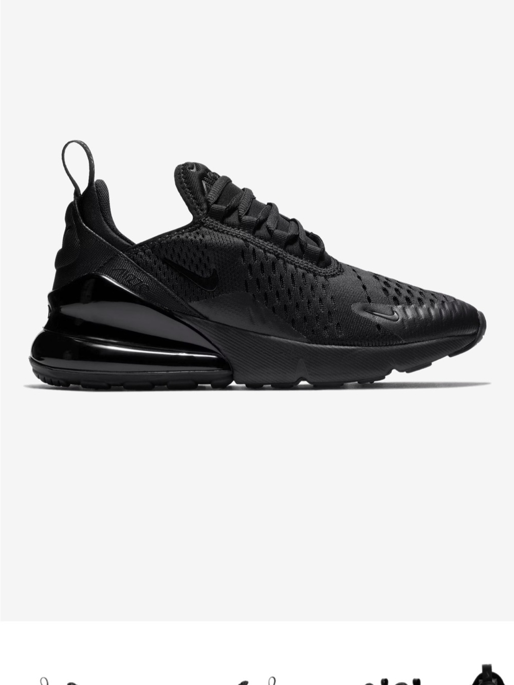 Nike Air Max 270 Women's Running Shoe - Black